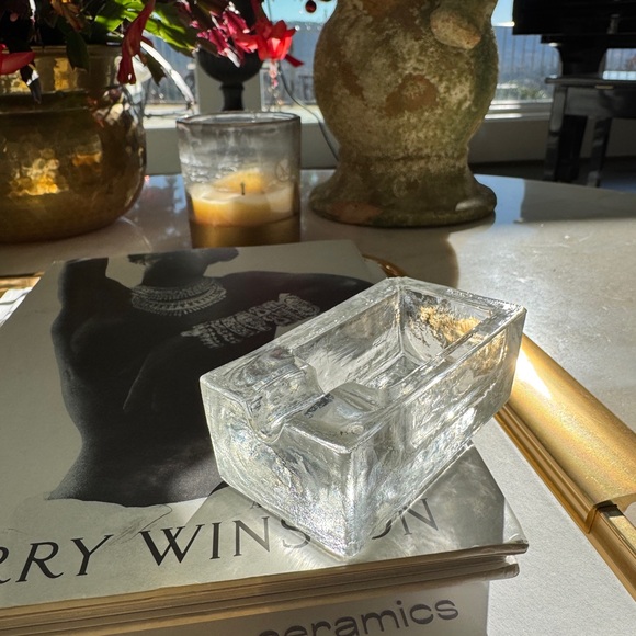 Other - Vintage Murano Italian Art Glass Ashtray Mid-Century Modern - Signed Italy